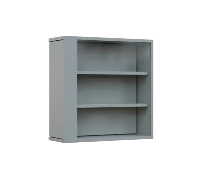 RE VTB - 200 vitrína s bočním výsuvem, 600x600x200, šedá